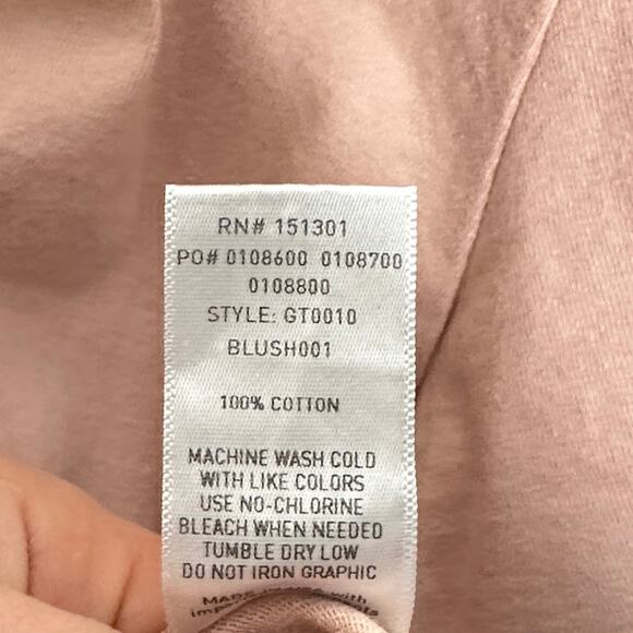 GOOD AMERICANS Goodies Icon Metallic Rose Gold Pink Tee {I19} - Picture 5 of 5